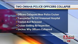 Two Omaha Police officers collapse