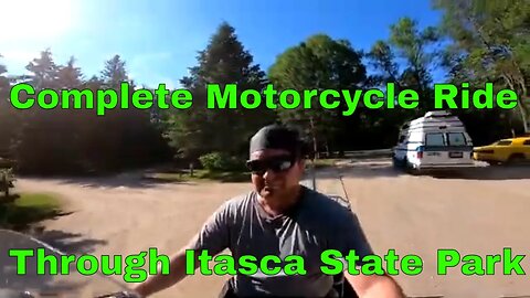 Motorcycling Itasca State Park in Minnesota
