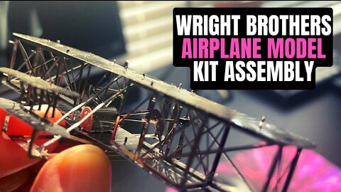 Metal Earth WRIGHT BROTHERS AIRPLANE - Cool Steel Model Kit Assembly
