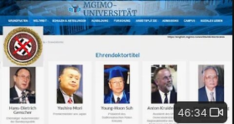 Skandal MGIMO Universität Moskau ehrt offiziell das NSDAP-Mitglied Hans Dietrich Genscher!