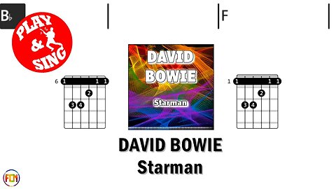 DAVID BOWIE Starman FCN GUITAR CHORDS & LYRICS