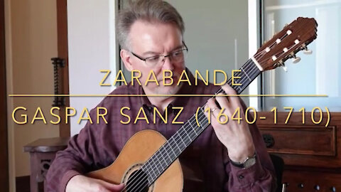 Stacy Arnold performs the Zarabande from Suite Espanola by Gaspar Sanz (1640-1710)