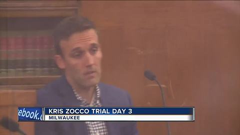 Kris Zocco's trial continues for a third day