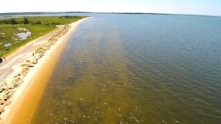 Guardshore Beach, VA - (Aerial)