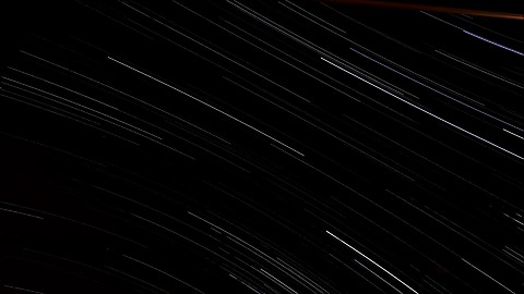 Star trails, converging and diverging star trails - Nikon P900 long zoom.