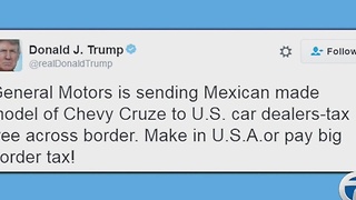 Trump attacks GM on Twitter