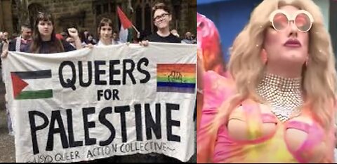 Pro Palestine Protests Intercepts Pride Parade IN Woke on Woke Crime