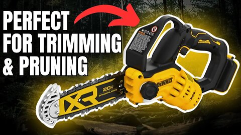 DEWALT 20V MAX Review, Watch How Fast it Cuts Down Branches! | DEWALT 20V MAX 8"