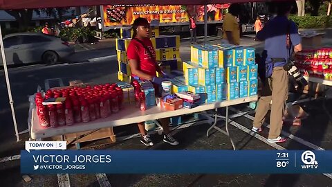 WPTV, Urban League of Palm Beach County tackle community hunger through food giveaway