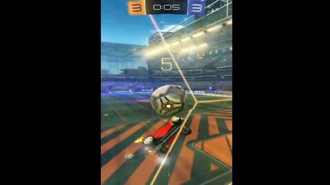 Watch as a gold player makes an epic save in Rocket League!