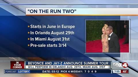 Beyonce and Jay Z world tour to make two Florida stops