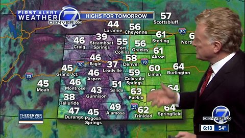 Snow coming to the Colorado mountains!