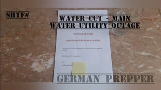 SHTF# Water Cut - Main Water Utility Outage