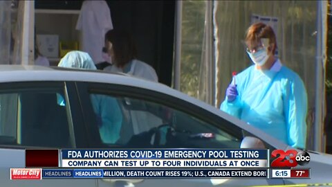 FDA authorizes COVID-19 emergency pool testing
