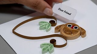 How to make a cute quilled animals - Easy paper quilling owl tutorial