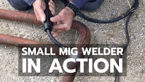 Small MIG Welder in Action