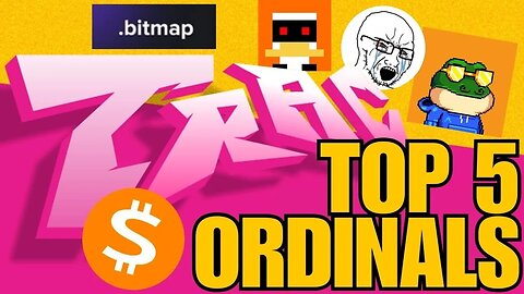 TOP 5 Bitcoin Ordinals Projects. WATCH NOW!! 500X Gems!