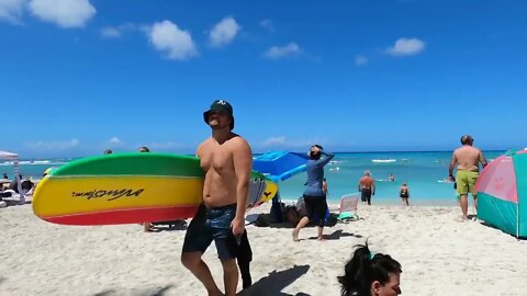 HAWAII - WAIKIKI Beach - On the Beach - Another beautiful day for people watching!-2