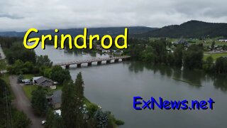 Shuswap River thru Grindrod, Sicamous, Enderby. Shuswap River at 12-foot mark in Enderby.