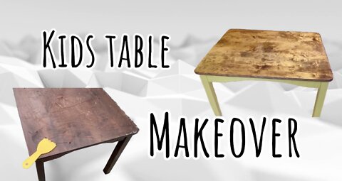 KIDS TABLE MAKEOVER/ SMALL TABLE REMODEL/ TABLE RESTORATION