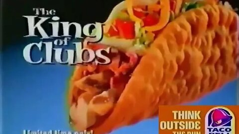 Lost 2000's Taco Bell "King of Clubs Chalupa" Commercial (2002)
