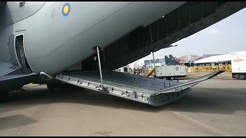 Rear ramp opening on the Royal Malaysian Air Force (RMAF)-Airbus A400M Atlas