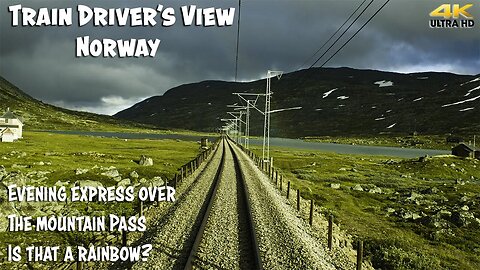 4K CAB VIEW: Evening Express Train over the Mountain pass