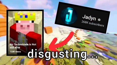 People are MAD at Jadyn... (Braso and Technoblade Drama)