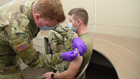 South Carolina National Guard Soldiers receive second COVID-19 shot