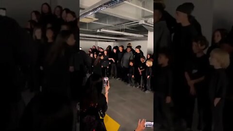 Sunday Service Yeezy Season 9 rehearsal in Paris