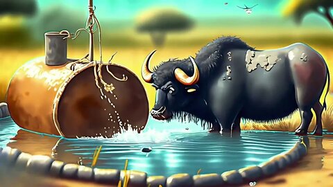 Buffalo Story | Tale of Intelligence, Who Saved the Village | AI Stories | AI Short Stories