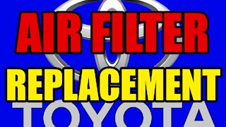 Toyota Camry Air Filter Replacement 2007-2011