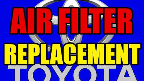 Toyota Camry Air Filter Replacement 2007-2011