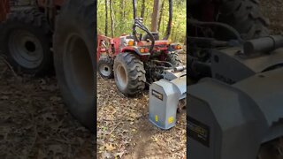 Never Seen This! Tractor with Forestry Mulcher