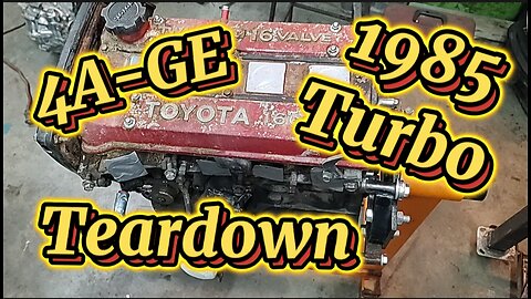 4A-GE 1985 Motor teardown