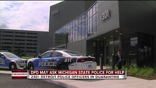 Detroit police may ask MSP for help after more than 200 officers quarantined
