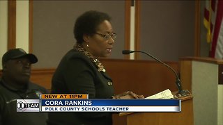 Polk County teacher asks school board to join the fight against state teacher test