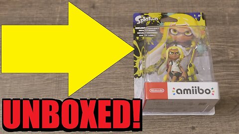 Unboxing the #splatoon3 Yellow Inkling Amiibo!