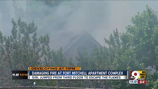 Fort Mitchell girl jumps from apartment window to escape fire