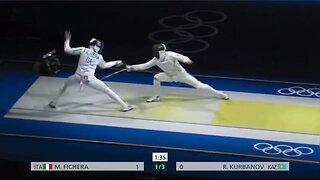 Epee Fencing - Intense short range action! | Fichera M vs Kurbanov R