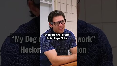 When Your Dog Eats Your Homework - Hockey Player Edition #shorts #humor