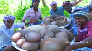 SOUP with GOAT INTESTINE | Rare Goat Intestine Village Food Recipe | Boti Soup Cooking in Village