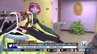 Vero Beach shelter provides warmth on cold night