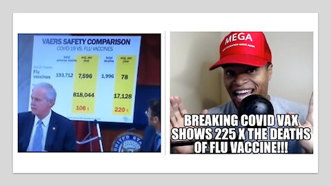 BREAKING: COVID Vax Shows 225X the Deaths of Flu Vaccine!!!