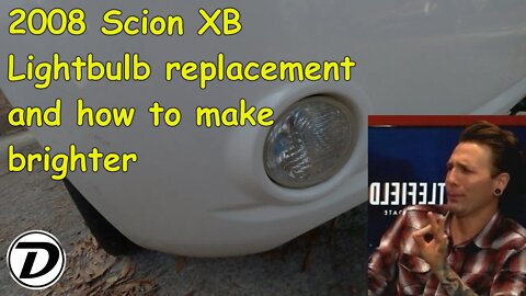 2008 Scion XB Reverse bulb Replacement and How to make it Brighter