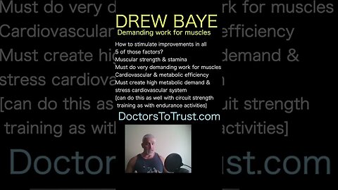 Drew Baye. How to stimulate improvements in all 5 of those factors?Muscular strength & stamina