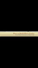 How to build blues scales