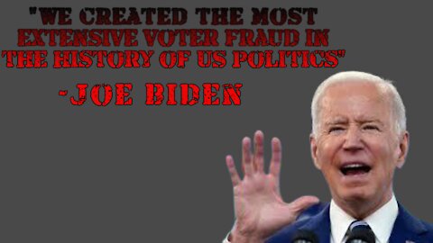 Joe Biden created voter fraud organization