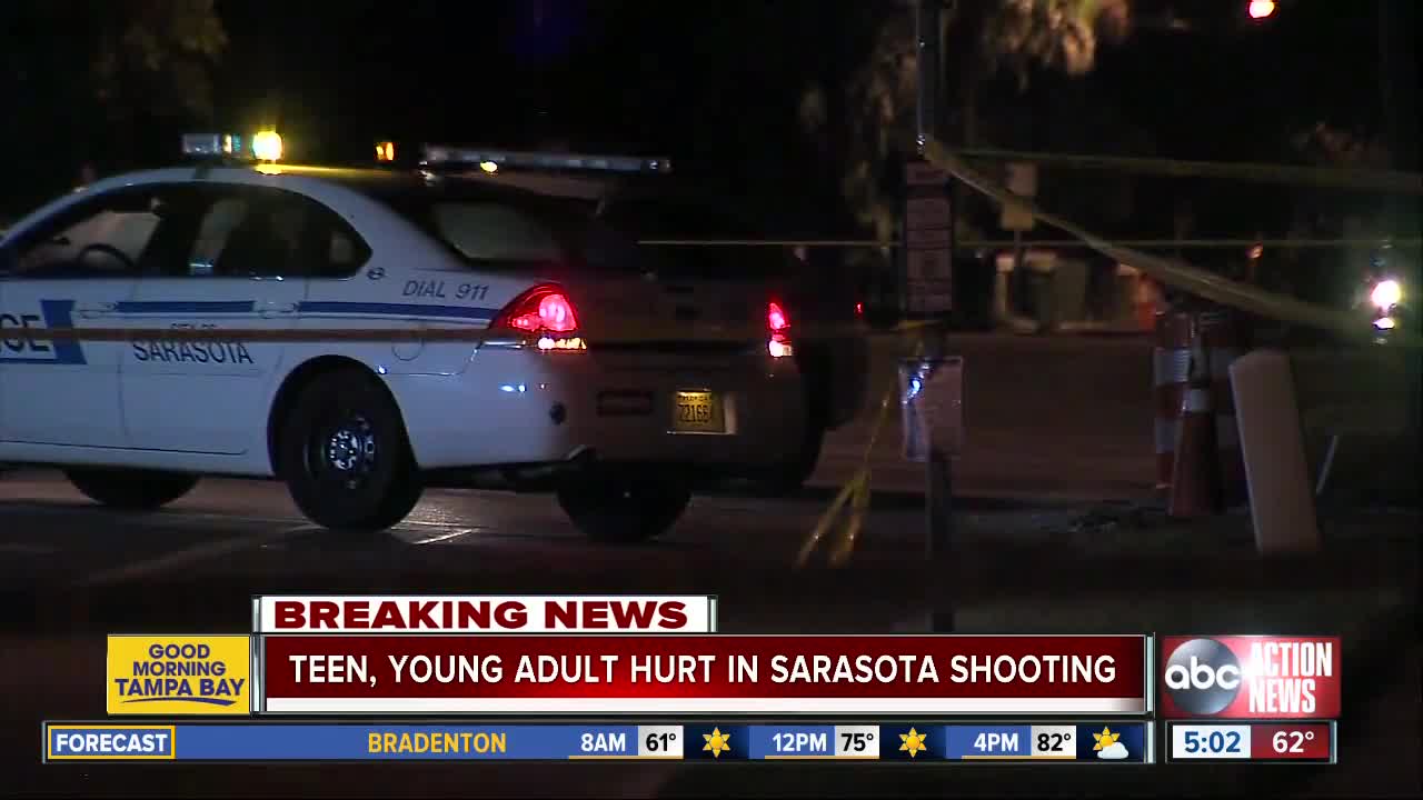 Teen, young adult suffer life-threatening injuries in Sarasota shooting, investigation underway