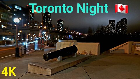 【4K】Toronto Night walk Downtown Canada 🇨🇦